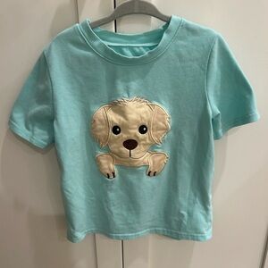 Abby & Evie golden retriever yellow lab puppy dog shirt! Size 5T (fits like 4T)!